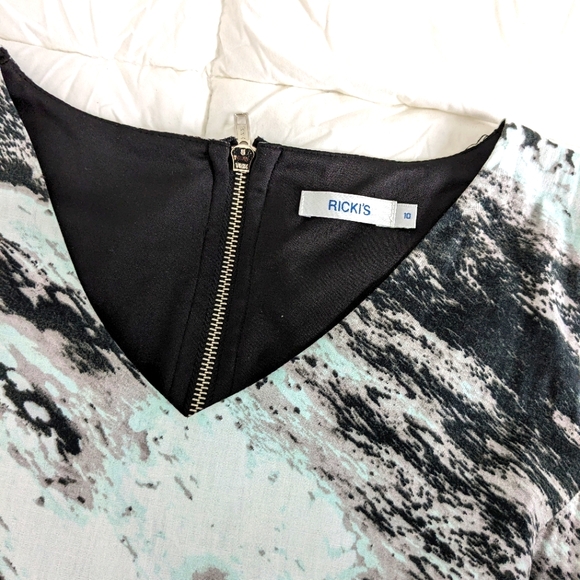 Ricki's fit'n'flare sleeveless v-neck dress, fully lined with POCKETS!! - Picture 7 of 13